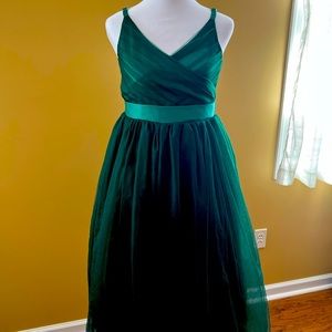 Girl Easter green formal dress 10 like new